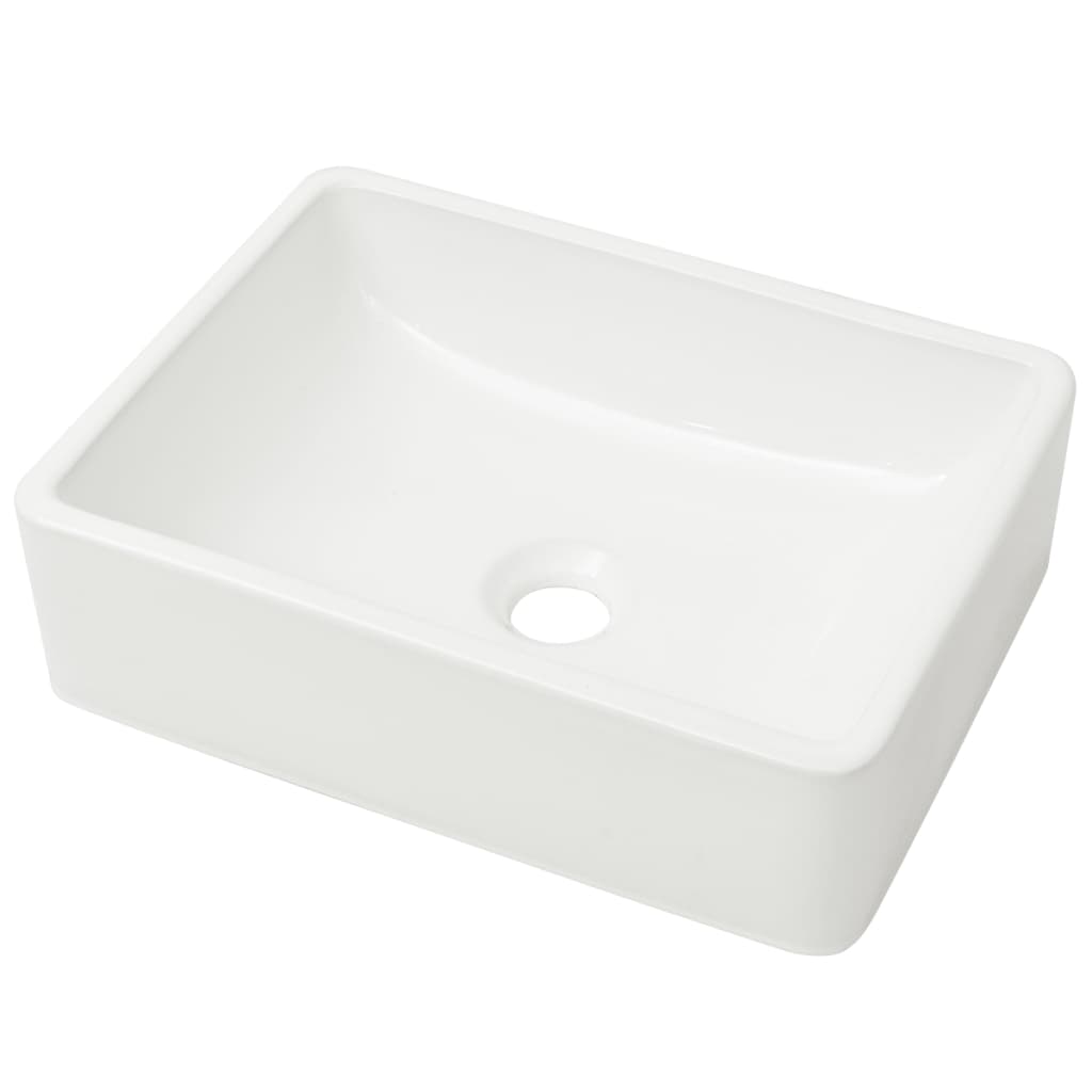 Lavabo in ceramica lavamani lavabo per bagno wc 41 x 30 cm bianco 02_0002526