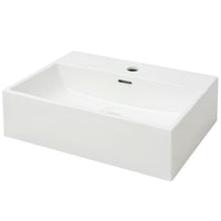 Lavabo bagno con foro rubinetto 51,5 cm ceramica bianca 02_0002533