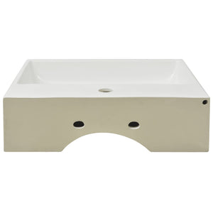 Lavabo bagno con foro rubinetto 51,5 cm ceramica bianca 02_0002533