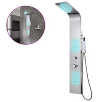 Pannello Doccia in Acciaio Inossidabile Curvo 142370