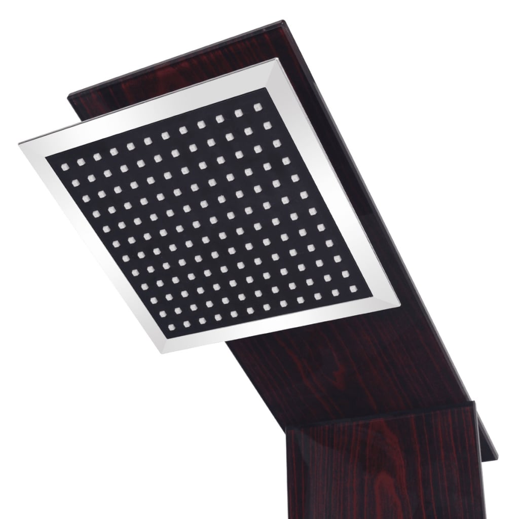 Sistema pannello doccia doccetta bagno WC vetro marrone 02_0003121