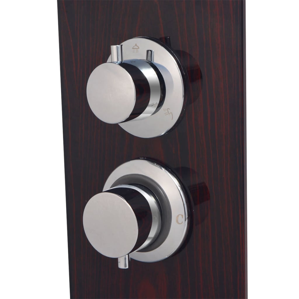 Sistema pannello doccia doccetta bagno WC vetro marrone 02_0003121