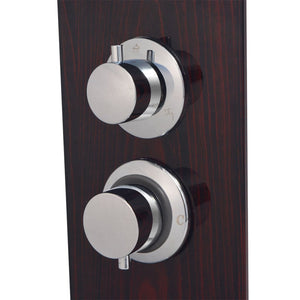 Sistema pannello doccia doccetta bagno WC vetro marrone 02_0003121