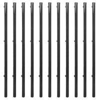 Set Rete di Recinzione con Picchetti 0,8x25 m Grigia 142459