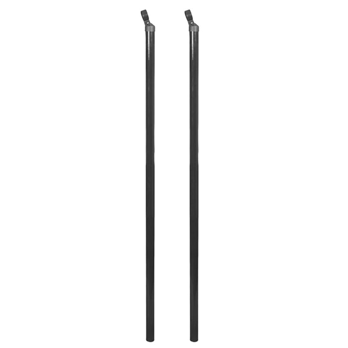 Set Rete di Recinzione con Picchetti 0,8x25 m Grigia