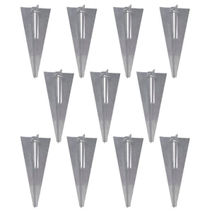 Set Rete di Recinzione con Picchetti 0,8x25 m Grigia