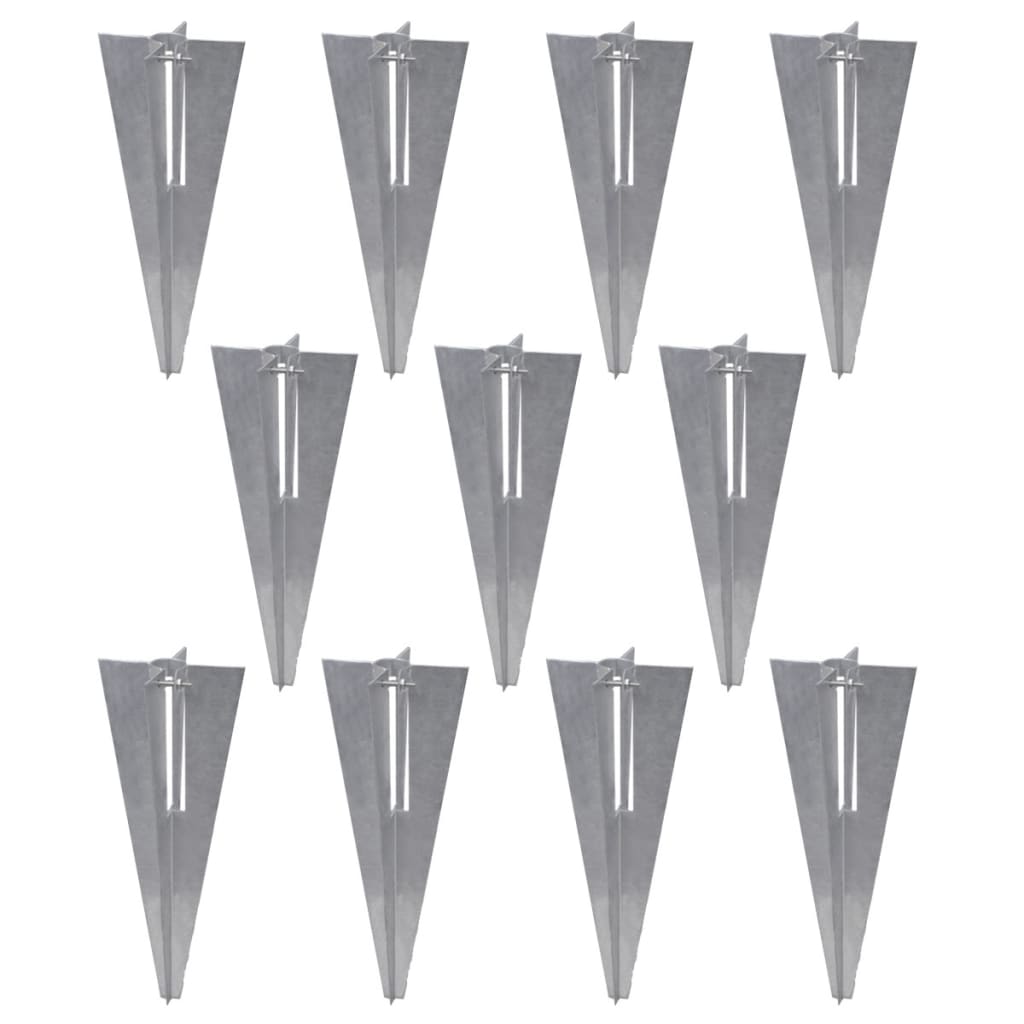 Set Rete di Recinzione con Picchetti 0,8x25 m Grigia 142459