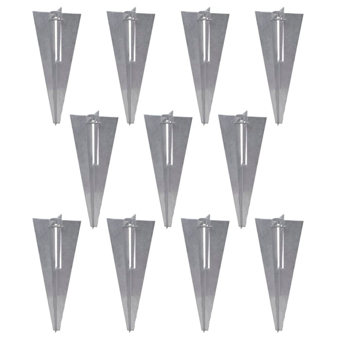 Set Rete di Recinzione con Picchetti 0,8x25 m Grigia 142459