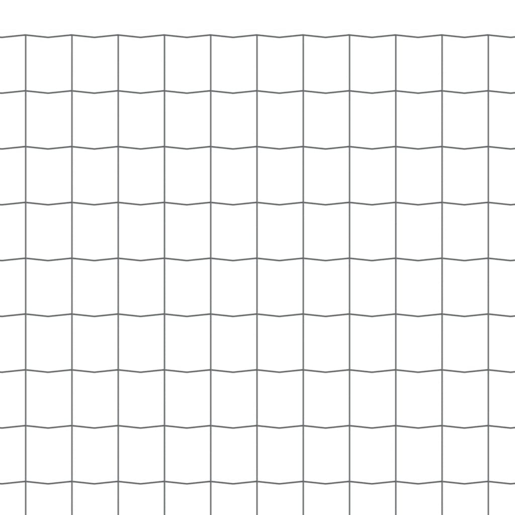 Recinzione Euro in Acciaio 10x1,5 m Grigia cod mxl 16566