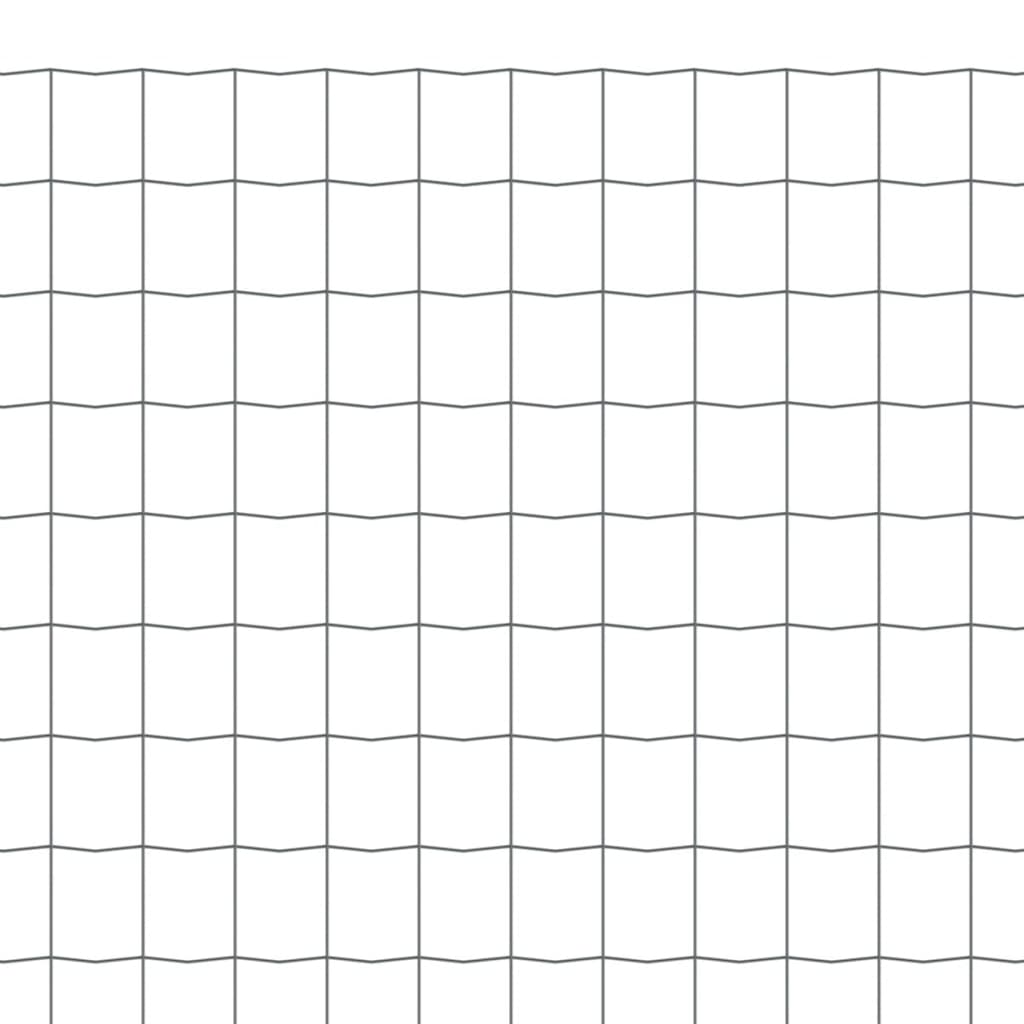 Recinzione Euro in Acciaio 25x0,8 m Grigia