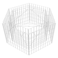 Gabbione Letto Rialzato da Giardino Esagonale 100x90x50 cm 142532