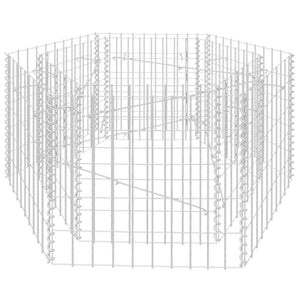 Gabbione Letto Rialzato da Giardino Esagonale 100x90x50 cm 142532