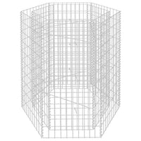 Gabbione Letto Rialzato da Giardino Esagonale 100x90x100 cm 142533