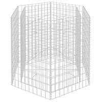 Gabbione Letto Rialzato da Giardino Esagonale 100x90x100 cm