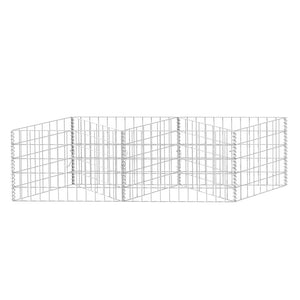 Gabbione in Rete in Acciaio Zincato 120x30x50 cm 142540