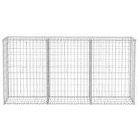 Gabbione in Rete in Acciaio Zincato 200x30x100 cm 142548