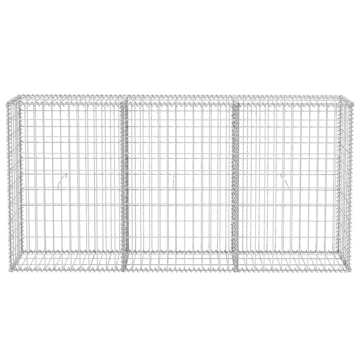 Gabbione in Rete in Acciaio Zincato 200x30x100 cm 142548