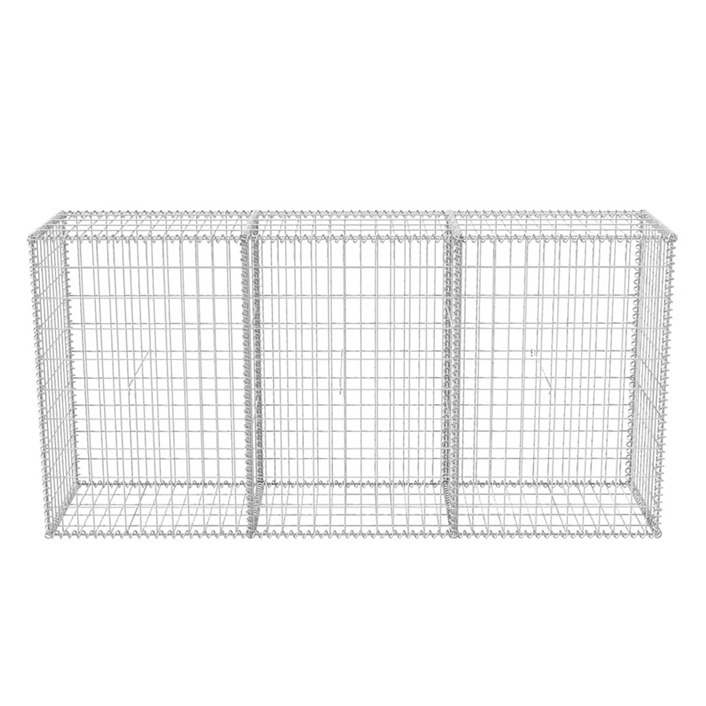 Gabbione in Rete in Acciaio Zincato 200x50x100 cm