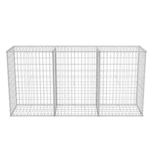 Gabbione in Rete in Acciaio Zincato 200x50x100 cm