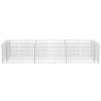 Gabbione Letto Rialzato da Giardino in Acciaio 270x90x50 cm