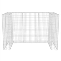 Gabbione in Rete in Acciaio per 2 Cassonetti 180x100x120 cm 142559