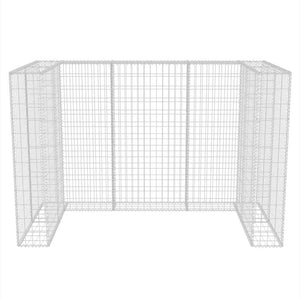 Gabbione in Rete in Acciaio per 2 Cassonetti 180x100x120 cm  cod mxl 42083