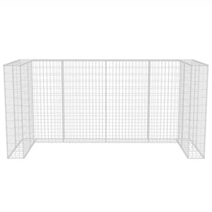 Gabbione in Rete in Acciaio per 3 Cassonetti 250x100x120 cm 142560