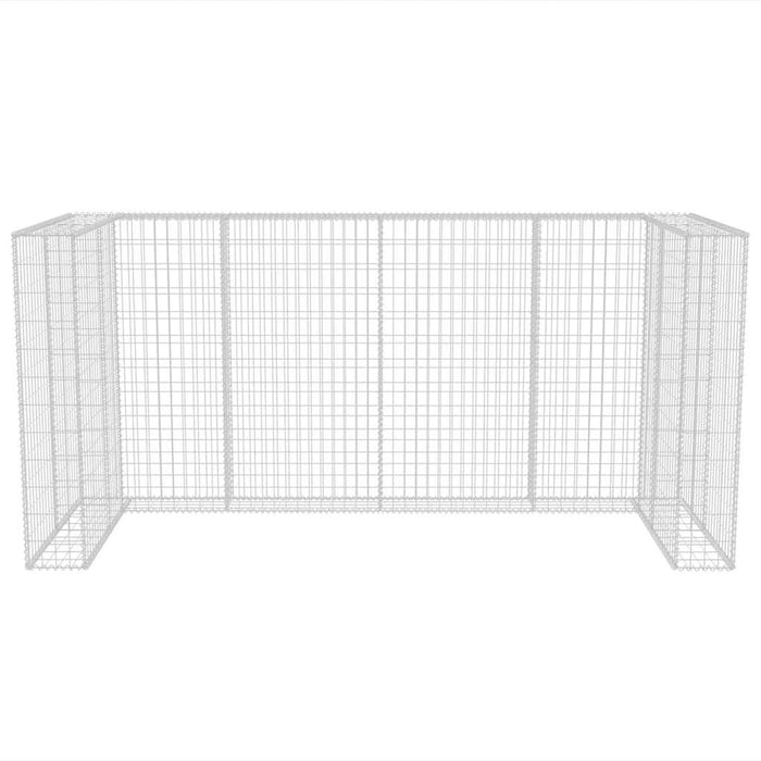 Gabbione in Rete in Acciaio per 3 Cassonetti 250x100x120 cm 142560