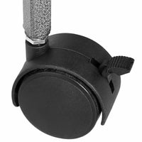 Gabbia per uccelli con tetto in acciaio 66 x 66 x 155 cm nera 02_0041710