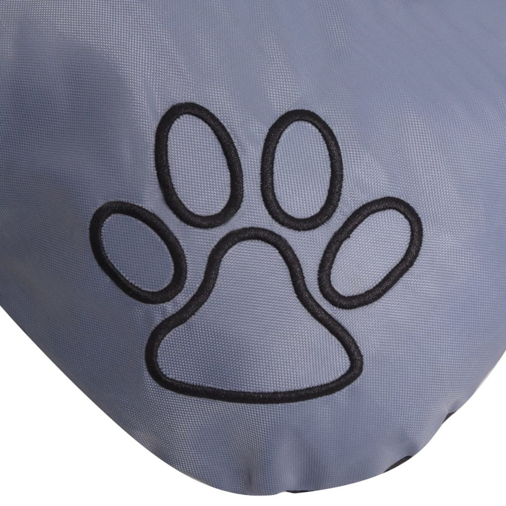 Materasso per cani L letto grigio cesta per animali domestici 90 x 60 cm 02_0001591