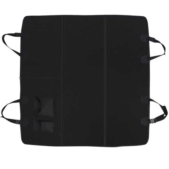 Coperta per Cani per Sedile Posteriore Auto 148x142 cm nero 170473