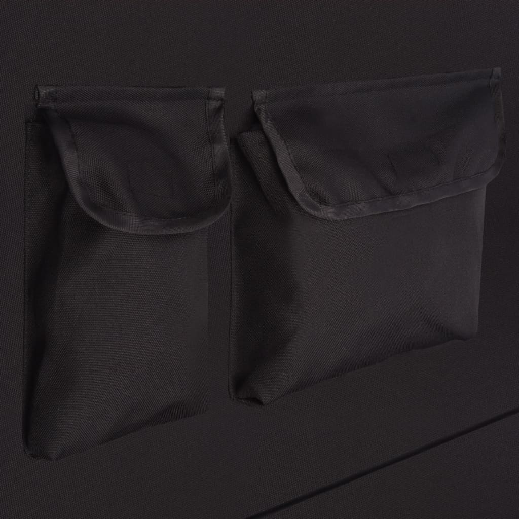 Coperta per Cani per Sedile Posteriore Auto 148x142 cm nero 170473