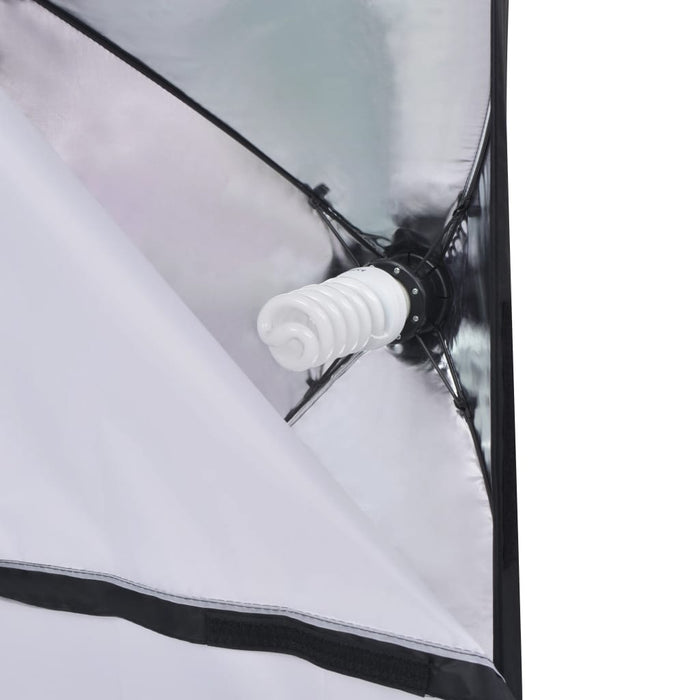 Kit di illuminazione professionale per studio fondali fotografici softbox ombrello treppiede 02_0001413