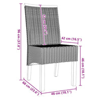 Sedie da Pranzo 4 pz Marroni in Rattan Naturale 243235