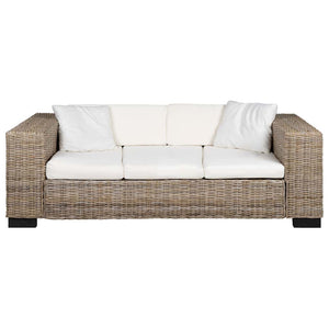 Divano a 3 Posti Set 8 pz in Vero Rattan  cod mxl 17697