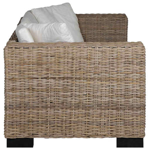 Divano a 3 Posti Set 8 pz in Vero Rattan  cod mxl 17697