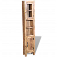 Armadio Vanity Specchiera 2 Armadietti Legno Massello di Mango 243463