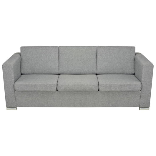 Divano letto 3 posti trasformabile soggiorno letto ospiti divano letto pieghevole per soggiorno interno casa sedili tessuto grigio chiaro 02_0020176