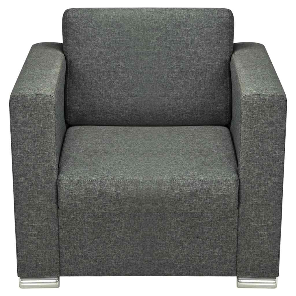 Poltrona Grigio Scuro in Tessuto 243582