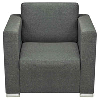 Poltrona Grigio Scuro in Tessuto 243582