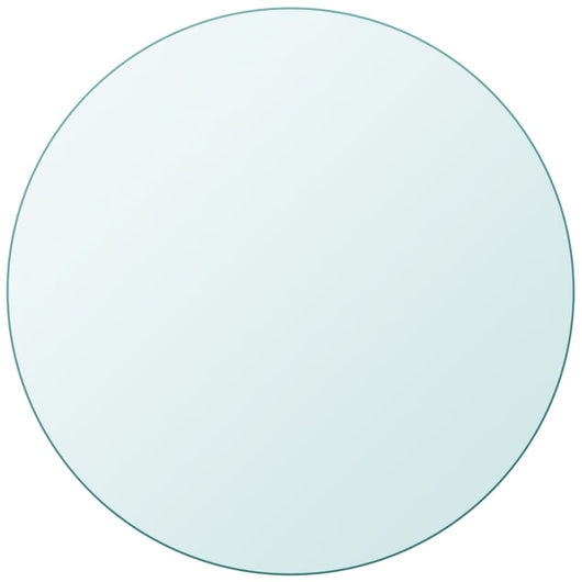 Piano Tavolo Rotondo in Vetro Temperato 800 mm