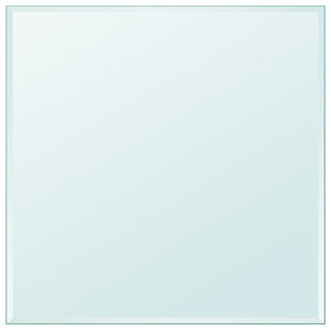 Piano Tavolo Vetro Temperato Quadrato 800x800 mm cod mxl 77091