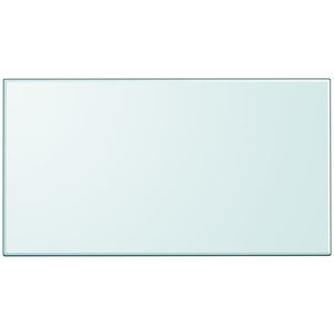 Piano Tavolo Vetro Temperato Rettangolare 1200x650 mm