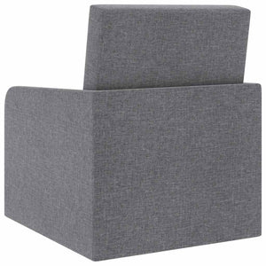 Poltrona Letto Convertibile Grigio Chiaro in Tessuto 243648