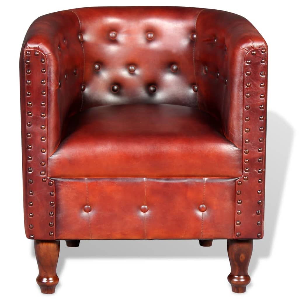 Poltrona Cabriolet Marrone in Vera Pelle 243677