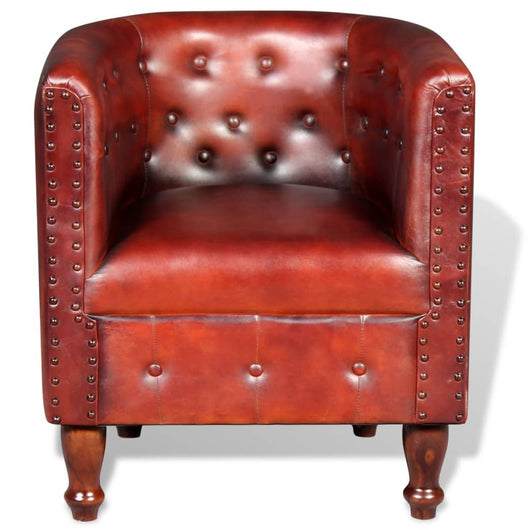 Poltrona Cabriolet Marrone in Vera Pelle 243677