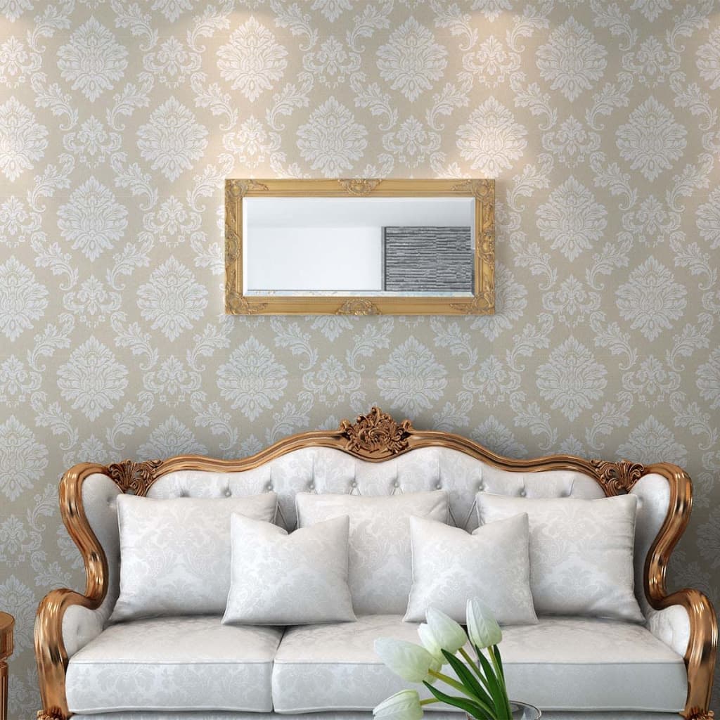 Specchio da Parete Stile Barocco-Specchio a Muro-Specchio Decorativo 100x50 cm Oro