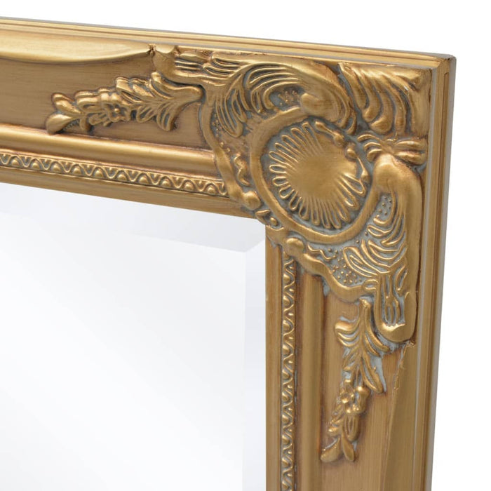 Specchio da Parete Stile Barocco-Specchio a Muro-Specchio Decorativo 100x50 cm Oro