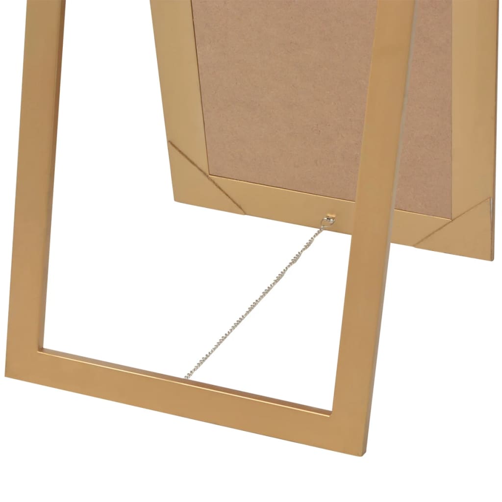 Specchio Autoportante Stile Barocco-Specchio Decorativo 160x40 cm Oro