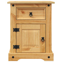 Comodino in Legno di Pino Messicano Corona Range 53x39x66 cm 243730